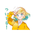 励ます使いやすい女の子セット♡（個別スタンプ：16）