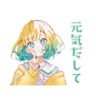励ます使いやすい女の子セット♡（個別スタンプ：36）