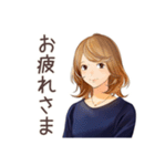 オトナ女子★朝の短文あいさつ（個別スタンプ：3）