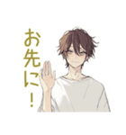 ゆるシャツ男子★出欠表明スタンプ（個別スタンプ：39）