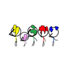 使える戦士 文字レンジャー（個別スタンプ：3）