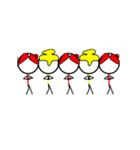 使える戦士 文字レンジャー（個別スタンプ：6）