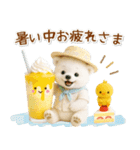癒し白くまの「夏」の毎日（個別スタンプ：12）