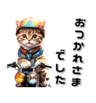 敬語♡バイク好き ねこ（個別スタンプ：1）