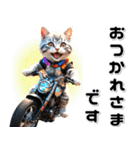 敬語♡バイク好き ねこ（個別スタンプ：2）
