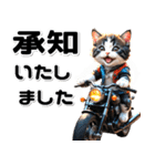 敬語♡バイク好き ねこ（個別スタンプ：11）