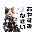敬語♡バイク好き ねこ（個別スタンプ：16）