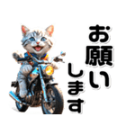 敬語♡バイク好き ねこ（個別スタンプ：21）