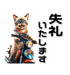 敬語♡バイク好き ねこ（個別スタンプ：32）