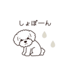 『トイプードル』毎日使えるデカ文字．5（個別スタンプ：23）