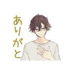 ゆるシャツ男子ののんびりおうち時間（個別スタンプ：3）