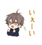 週末★ひきこもりちびパーカーくん（個別スタンプ：8）