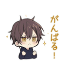 週末★ひきこもりちびパーカーくん（個別スタンプ：9）