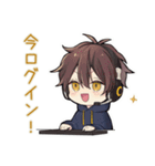 週末★ひきこもりちびパーカーくん（個別スタンプ：10）