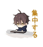 週末★ひきこもりちびパーカーくん（個別スタンプ：16）
