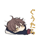 週末★ひきこもりちびパーカーくん（個別スタンプ：21）