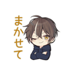 週末★ひきこもりちびパーカーくん（個別スタンプ：34）