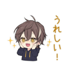 週末★ひきこもりちびパーカーくん（個別スタンプ：37）