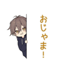 週末★ひきこもりちびパーカーくん（個別スタンプ：38）