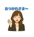 大人女子のひとこと・茶髪ミディアム編（個別スタンプ：2）