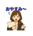 大人女子のひとこと・茶髪ミディアム編（個別スタンプ：15）