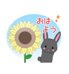 飛び出す！ちびうさぎ15【夏】（個別スタンプ：1）