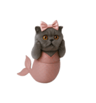 珍しい品種のマーメイドキャット （NT）（個別スタンプ：14）