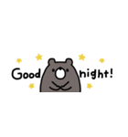 省スペース◎くまのあいさつ #1（個別スタンプ：8）