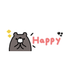 省スペース◎くまのあいさつ #1（個別スタンプ：38）