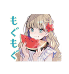 ふんわり女子の夏休み♡（個別スタンプ：31）
