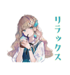 ふんわり女子の夏休み♡（個別スタンプ：40）