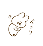 『元気で可愛いうさぎ』（個別スタンプ：3）