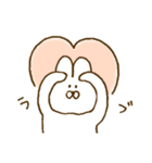 『元気で可愛いうさぎ』（個別スタンプ：6）