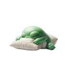 カエルは今日は死んだふりだけしたい（個別スタンプ：12）