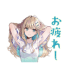 旅行好きなふんわり女子♡（個別スタンプ：7）