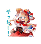 森で避暑★涼しい赤ずきん（個別スタンプ：19）