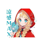 森で避暑★涼しい赤ずきん（個別スタンプ：20）