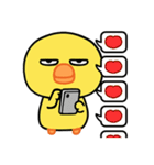 目つきが悪いと言われるヒヨコ（個別スタンプ：15）