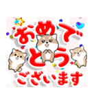 クルクルでか文字！敬語 豆しば 飛び出す（個別スタンプ：24）
