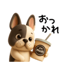 【3D】フレンチブルドック（個別スタンプ：5）