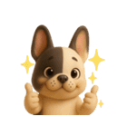 【3D】フレンチブルドック（個別スタンプ：7）
