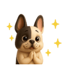 【3D】フレンチブルドック（個別スタンプ：10）