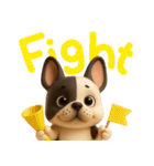 【3D】フレンチブルドック（個別スタンプ：16）