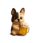 【3D】フレンチブルドック（個別スタンプ：19）