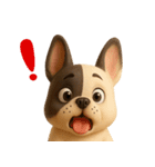 【3D】フレンチブルドック（個別スタンプ：23）
