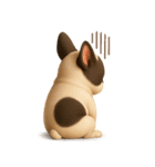 【3D】フレンチブルドック（個別スタンプ：32）