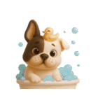 【3D】フレンチブルドック（個別スタンプ：38）