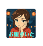 盆踊りの日（個別スタンプ：7）