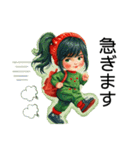 クリエイターyukie 仕事で使え る緑ちゃん（個別スタンプ：30）