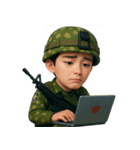 私たちの愛しい兵士 (NT)（個別スタンプ：30）